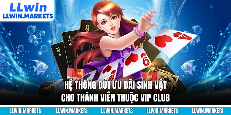 Hệ thống gửi ưu đãi sinh vật cho thành viên thuộc VIP CLUB