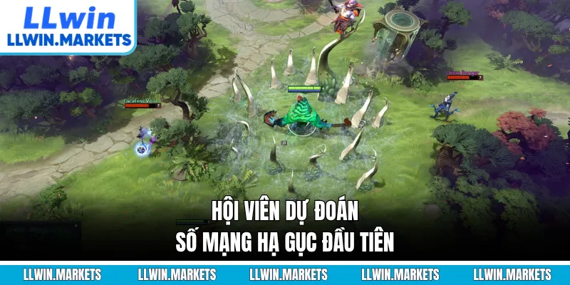 Hội viên dự đoán số mạng hạ gục đầu tiên